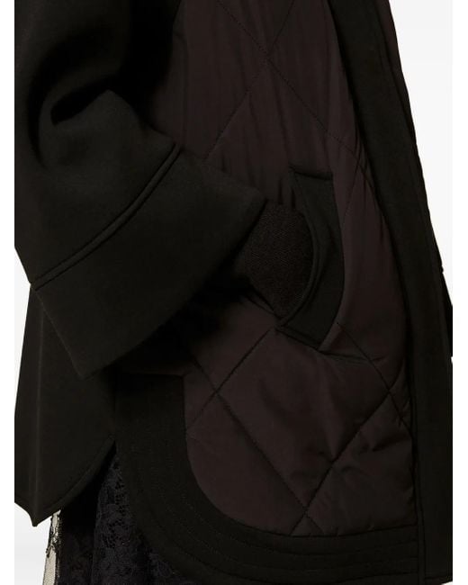 Twinset Black Hooded Quilted Puffer Jacket