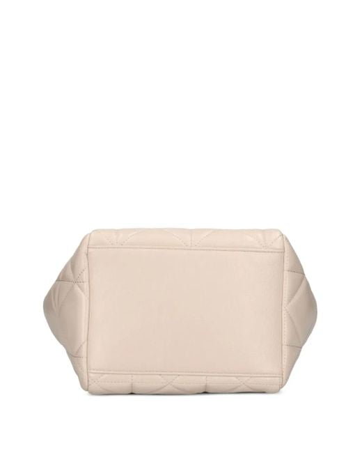 Just Cavalli Natural Quilted Tote Bag
