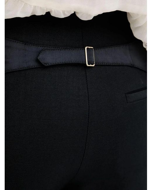 Twinset Black Side-Panel Tailored Trousers