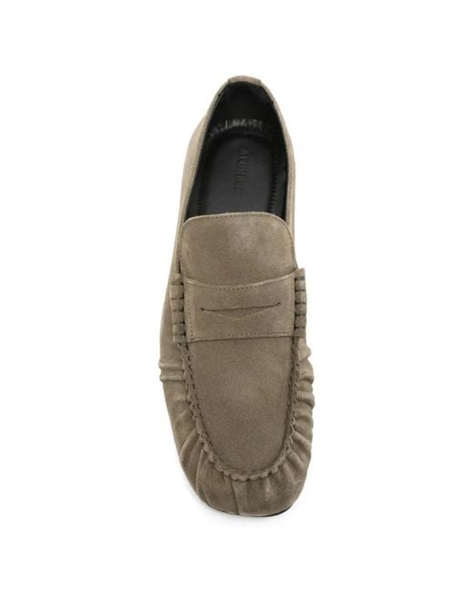 Alohas Gray Aven Suede Loafers