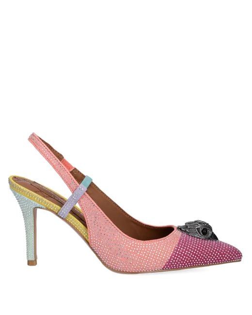 Kurt Geiger Pink Eagle-Motif Pumps