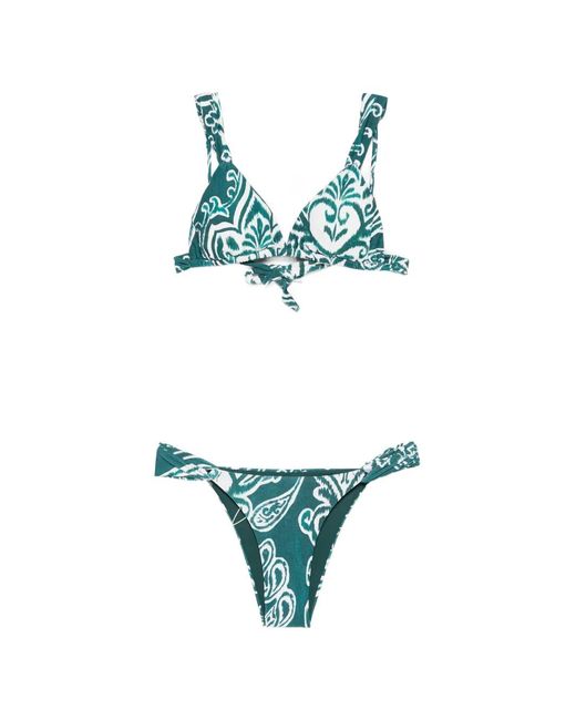 Cia.Marítima Blue Antibes Printed Bikini