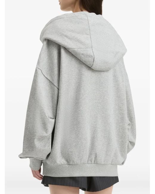 Sudadera con capucha y cuello desbocado B+ AB de color Gray