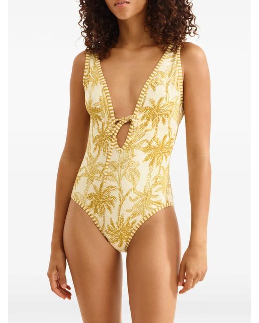 Eres Metallic Maillot De Bain Destination À Fleurs