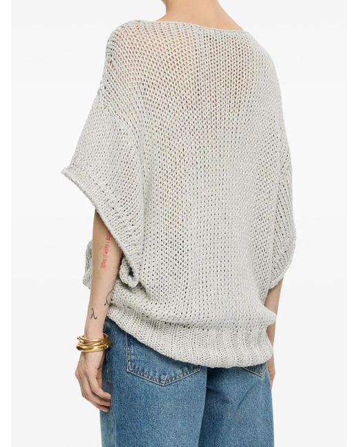 Bimba Y Lola オーバーサイズ ニットトップ Gray