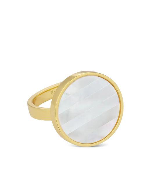 Design Letters Metallic Ring Mit Inlay