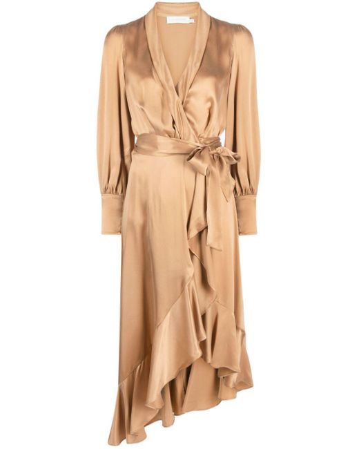 Zimmermann Natural Wrap Dress