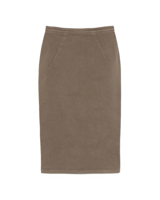 N°21 Brown Midi Pencil Skirt