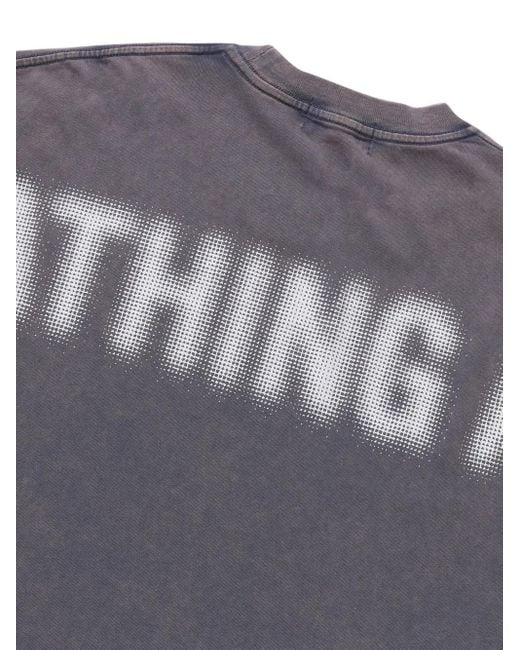 T-Shirt À Logo Visage A Bathing Ape pour homme en coloris Gray