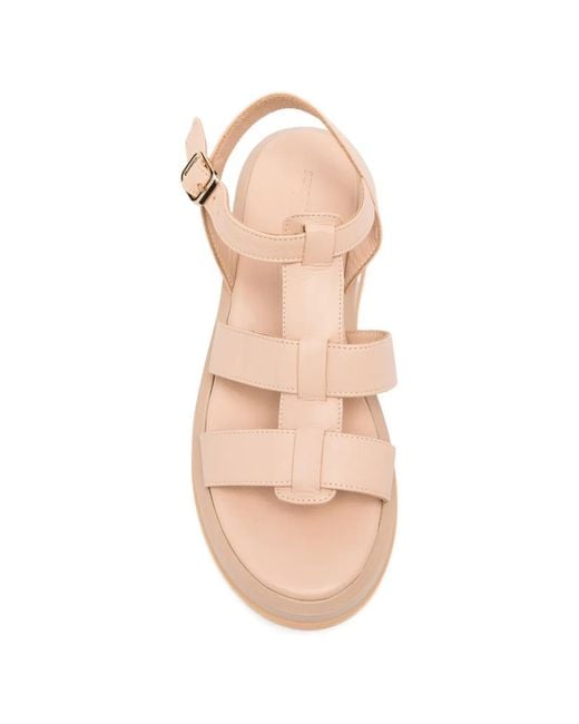 SERGIO MORETTI FIRENZE Pink Cage-Style Sandals