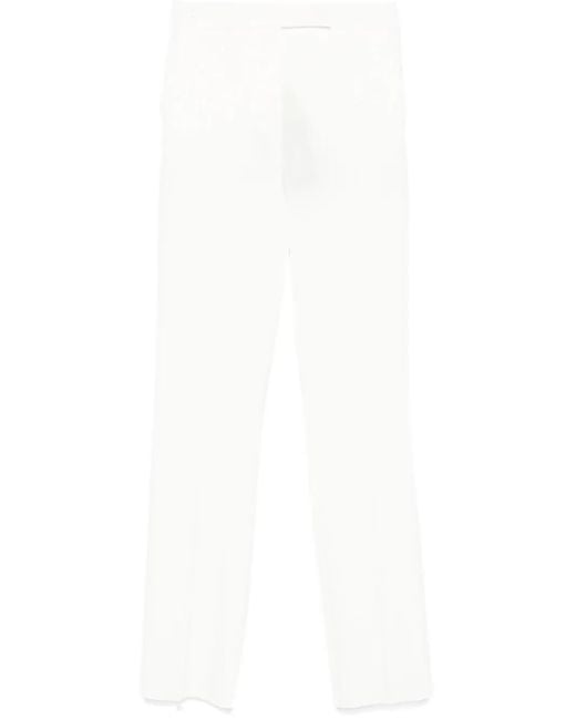 Max Mara White Cady Trousers