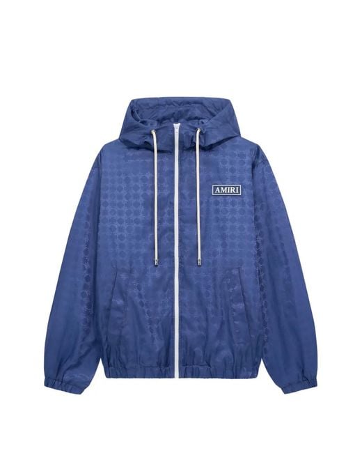 Amiri Blue Ma Quad Hooded Jacket for men