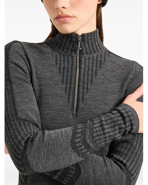 Fusalp Black Seama Zip Top