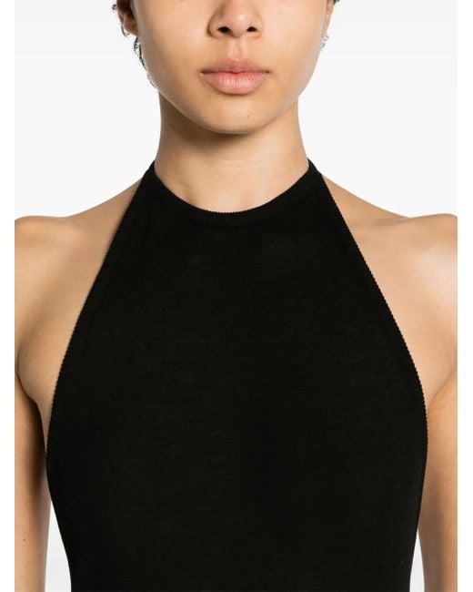 Top Con Scollo All'Americana di Lemaire in Black