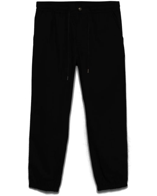 Versace Jeans Couture Black Tapered Trousers for men