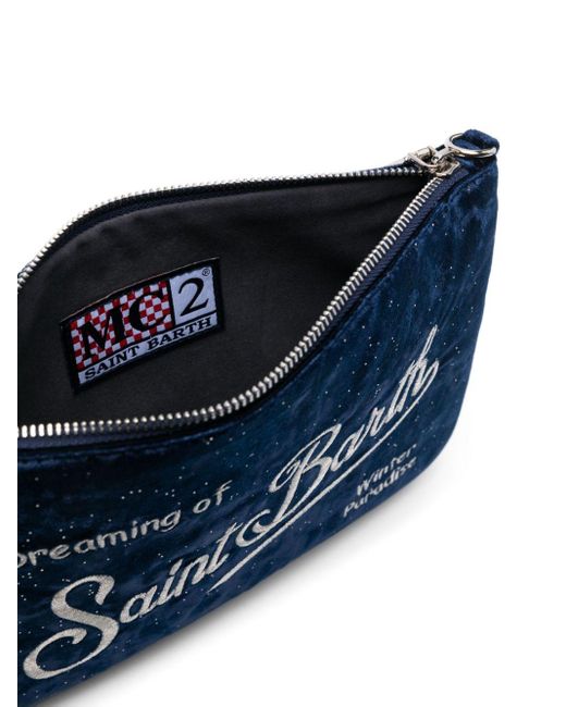 Mc2 Saint Barth Blue Parisienne Clutch Bag