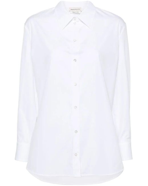 McQueen White Poplin Cotton Shirt
