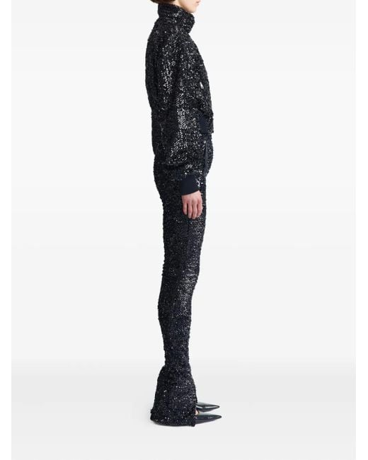 16Arlington Gray Azra Sequin-Embellished Trousers