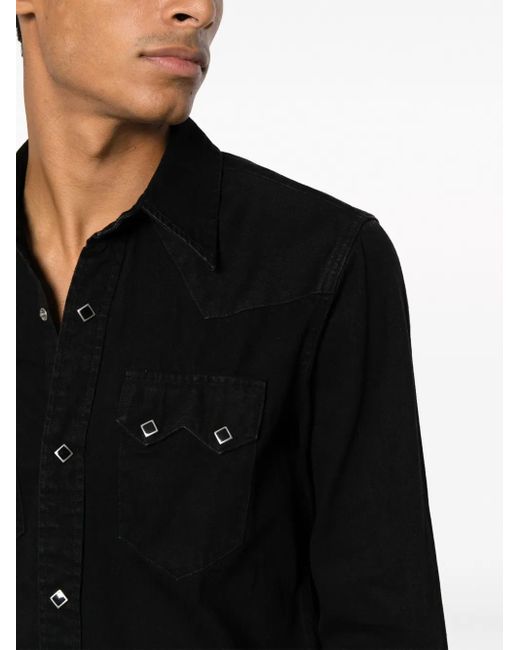 RRL Button-Up Overhemd in het Black voor heren