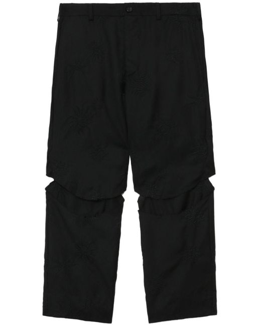 Pantalon court à découpes COMME DES GARÇON BLACK en coloris Black