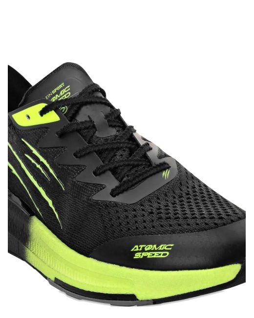 Philipp Plein Green Lace-Up Sneakers