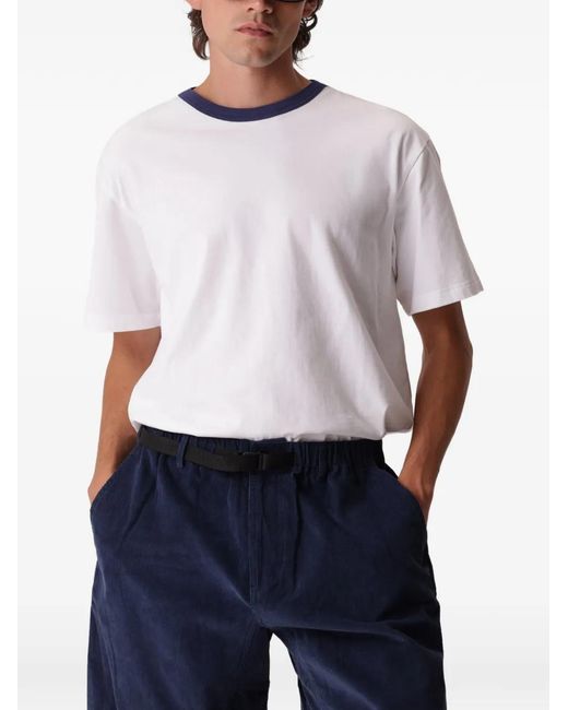 Fortela White Boyd Ringer T-Shirt for men