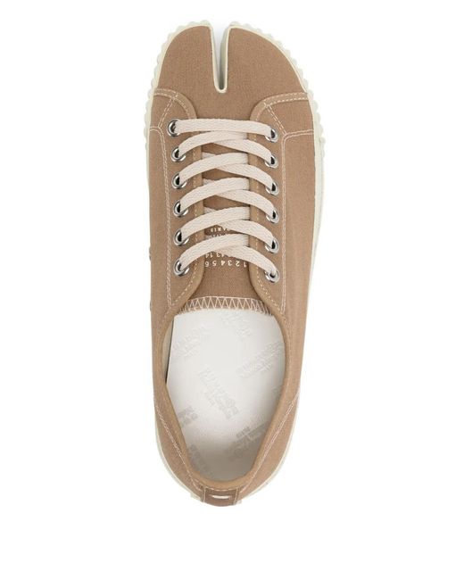 Maison Margiela Brown Tabi Low-Top Trainers