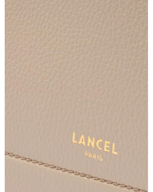 Lancel Natural Neo Izy Leather Tote Bag