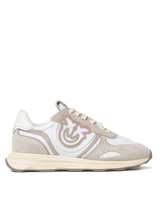 Pinko White Logo Sneakers