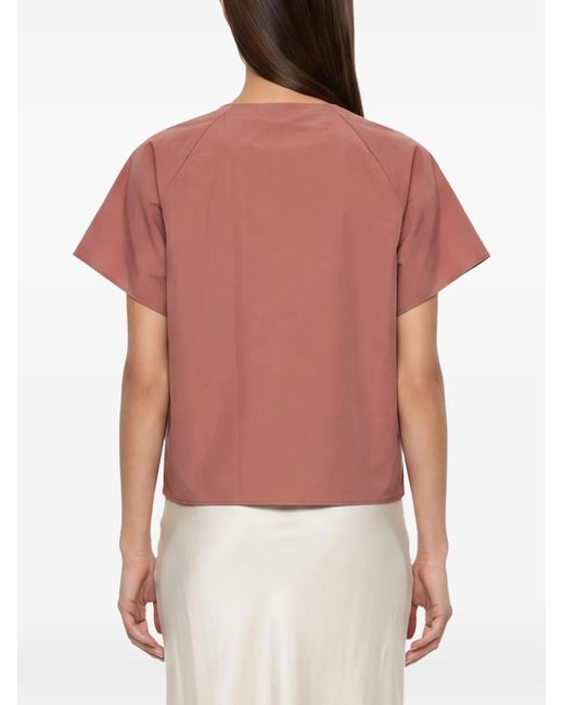 Weekend by Maxmara Pink Bow-Detail Raglan-Sleeve Blouse
