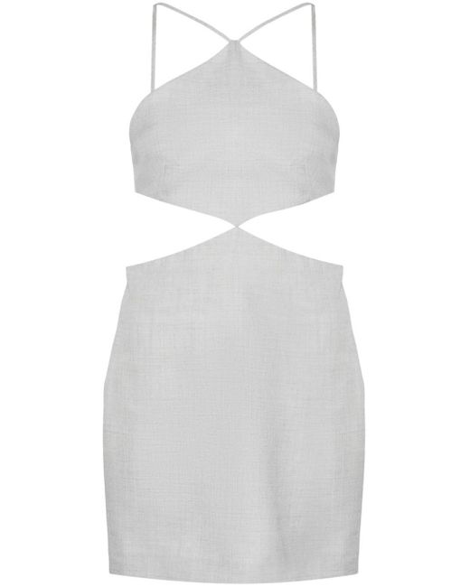Philosophy Di Lorenzo Serafini White Cut-out Detail Dress