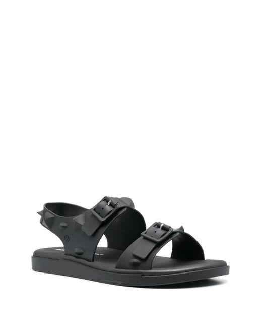 Melissa Black Spike-Stud Flat Sandals