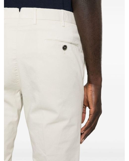 PT Torino Natural Stretch-cotton Twill Trousers for men