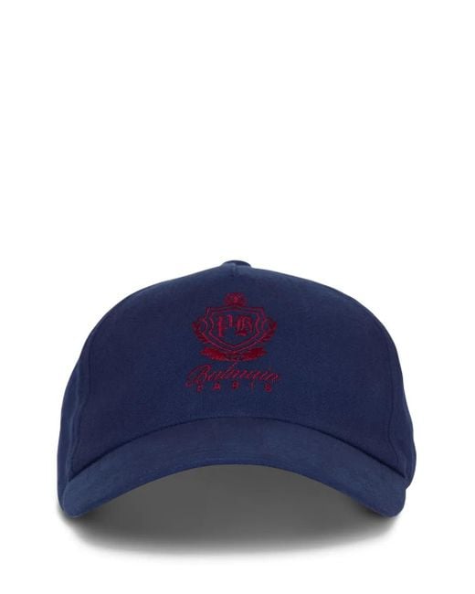 Balmain Baseballkappe Mit Wappendetail in Blue für Herren