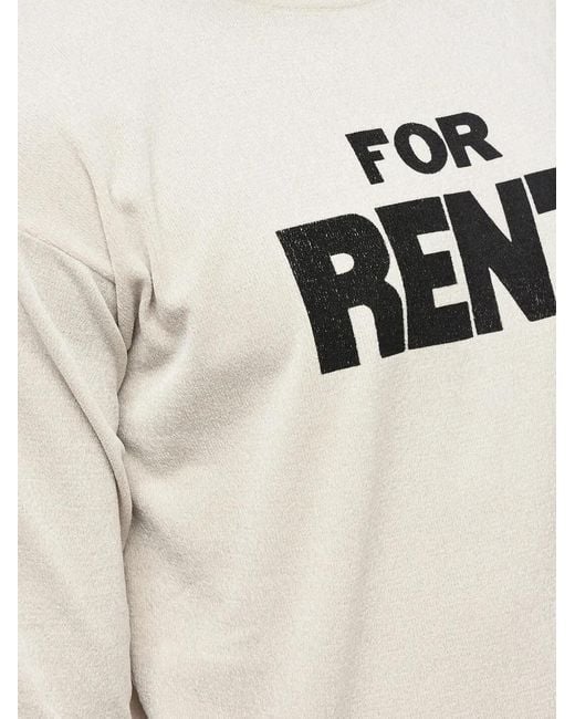 ERL White For Rent Ribbed-Trim Sweater for men