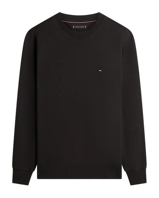 Tommy Hilfiger Black Logo-Detail Sweatshirt for men
