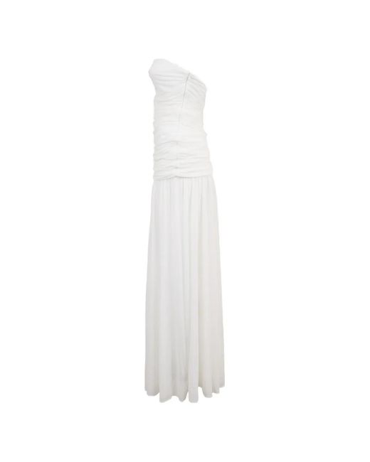 retroféte White Adele Strapless Maxi Dress