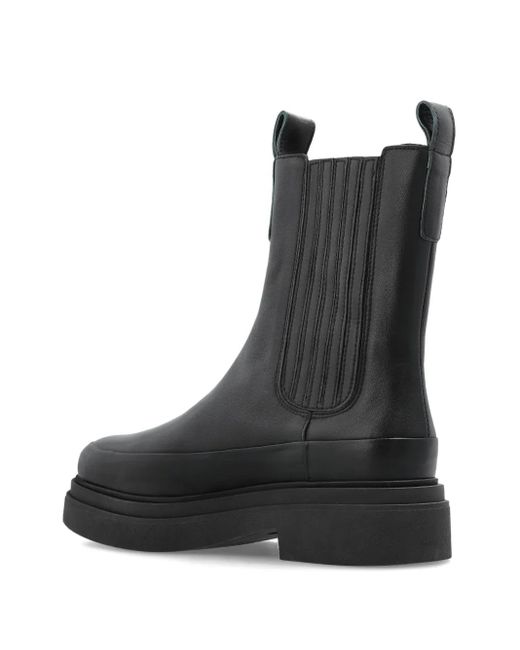 Paul Smith Black Elastic-Panel Boots