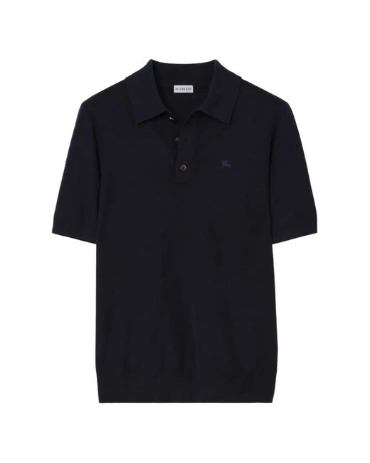 Burberry Black Cashmere Polo Shirt for men