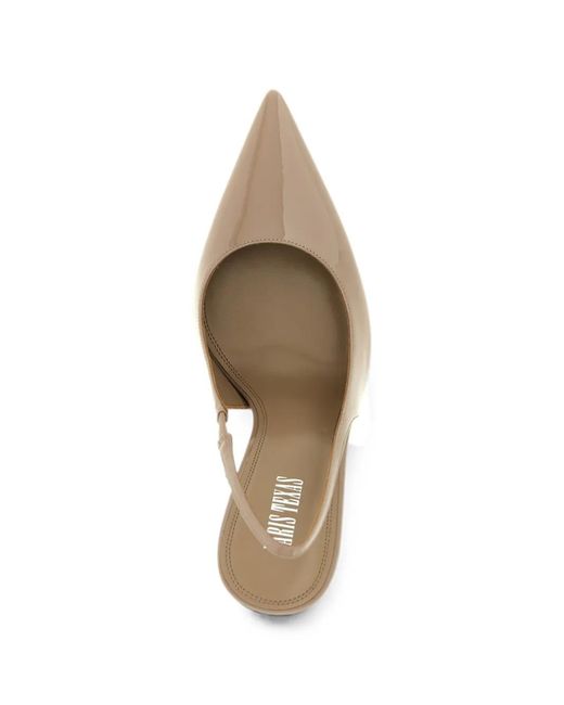 Paris Texas White Lidia Patent-Leather Slingback Pumps