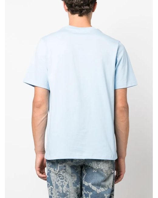 Casablanca Blue Tennis Club Pastelle Printed T-shirt for men