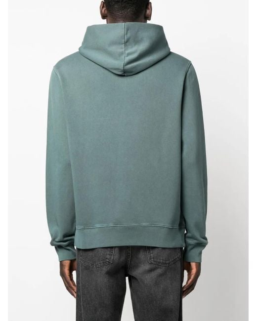 Zadig & Voltaire Green Sanchi Skull Cotton Hoodie for men