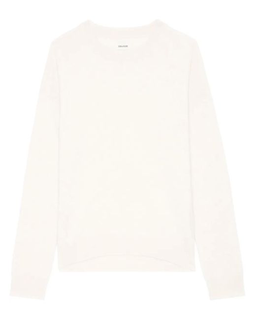 Zadig & Voltaire White Cici Pullover mit Patch