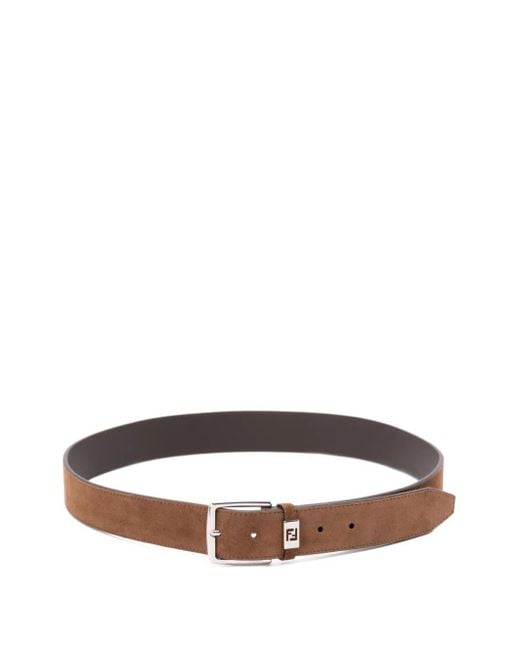 Ceinture En Cuir À Design Réversible Fendi pour homme en coloris Brown