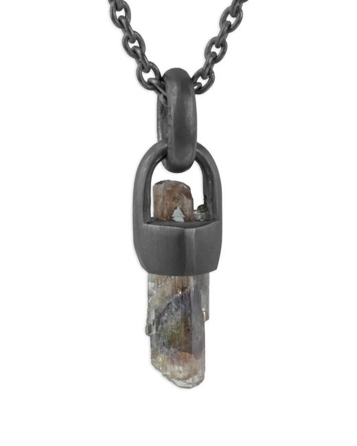 Parts Of 4 White Sterling Talisman Tanzanite Necklace