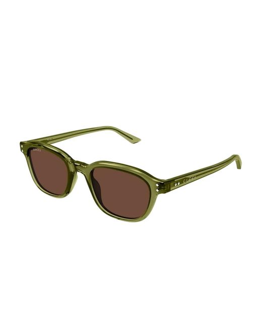 Gucci Brown Square-Frame Sunglasses for men