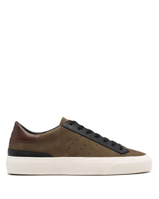 Date Sonica Lace-up Leather Sneakers in Brown for Men | Lyst