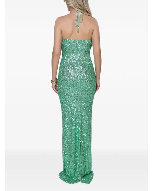 Robe Courte Brodée De Sequins ROSERRY en coloris Green
