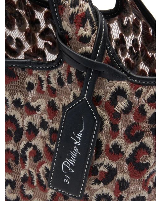 3.1 Phillip Lim Natural Leopard-Print Tote Bag