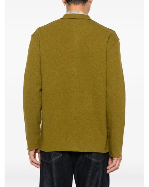 NN07 Green Jonas Wool Shirt Jacket for men